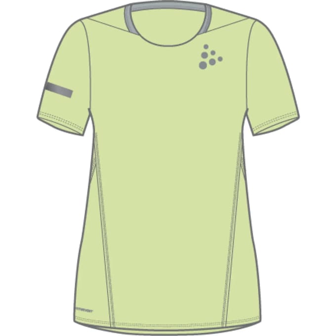 Craft Pro Hypervent Hardloopshirt Dames-Limoen