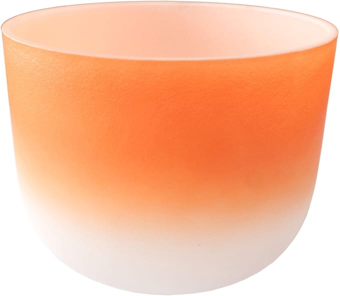 Fame Crystal Singing Bowl 13" Orange D4 440 Hz - Klankschaal