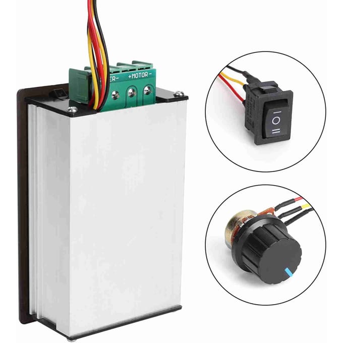 15A Gelijkstroom Motor Snelheidsregelaar 6V 12V 24V 36V 48V Digitale Display Regulator Controller