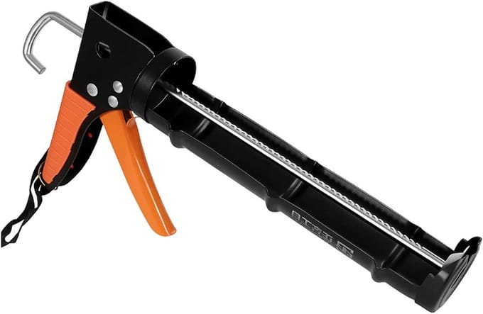 Kitpistool - Lijmapplicator - Kit aanbrengen - Glad handvatontwerp - One Size - Oranje