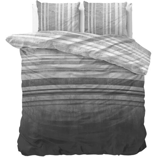 Sleeptime Dekbedovertrek Moon Light Grijs - Eenpersoons 140 x 200/220 cm + 1 kussensloop