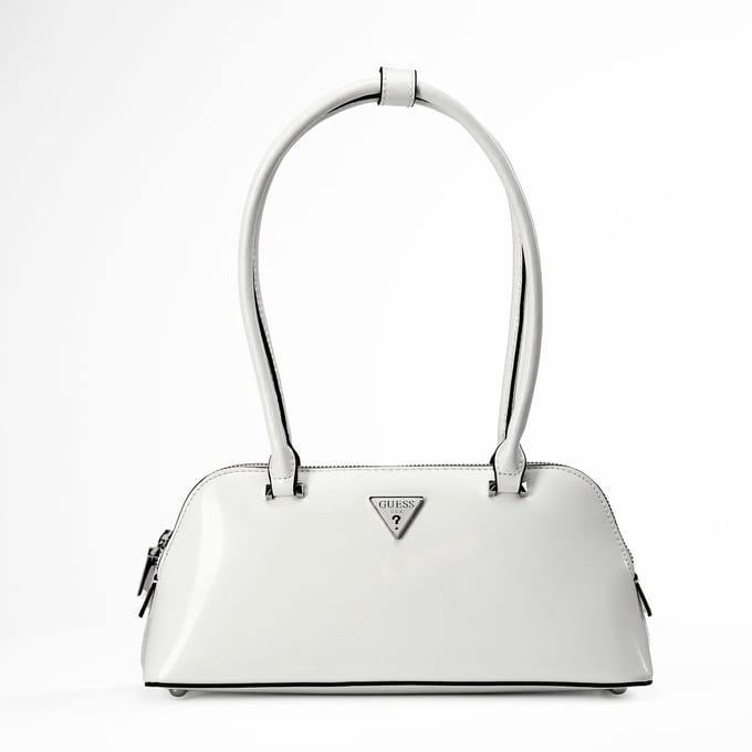GUESS Schoudertas Arnela Shoulder Satchel Bag White Wit