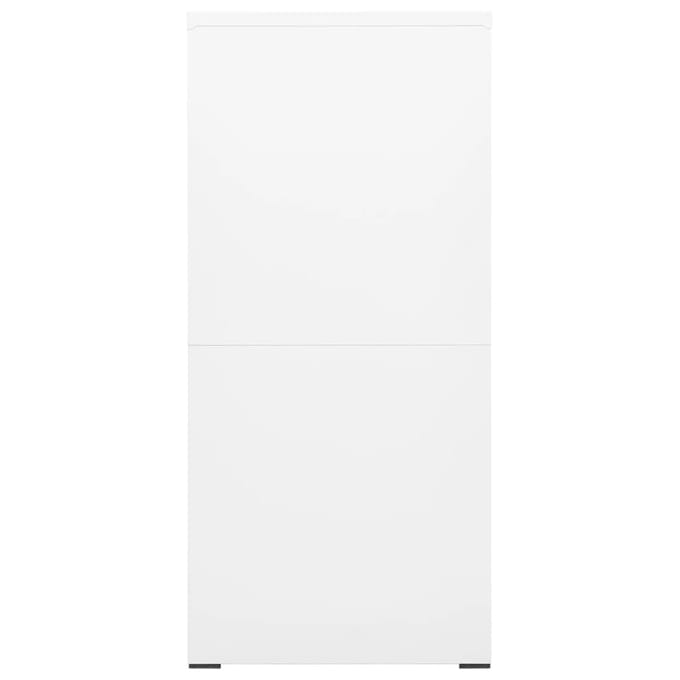 vidaXL - Archiefkast - 46x62x133 - cm - staal - wit
