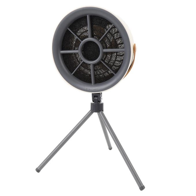 Desktop Afzuigkap Draagbaar Wasbaar Verstelbare Hoek 3 Snelheden Kook Afzuigventilator voor Thuiskeuken beige