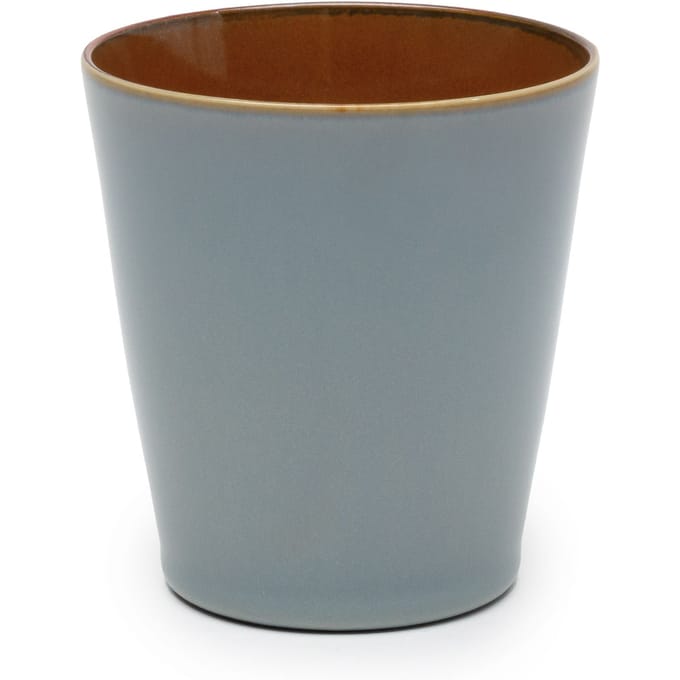 Serax Terres de Rêves by Anita Le Grelle Beker - M - D8,5x9,5 cm - Smokey blue/Rust
