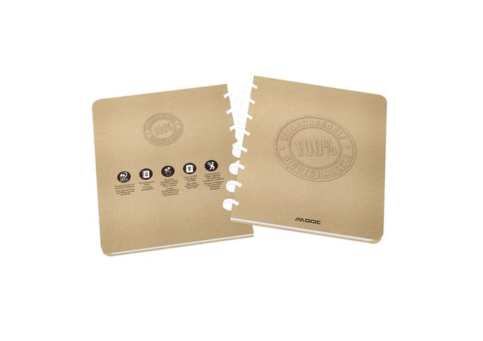 ADOC Bio Pap-Ex - Schrift/Notebook A5 - Gelijnd, pak van 10