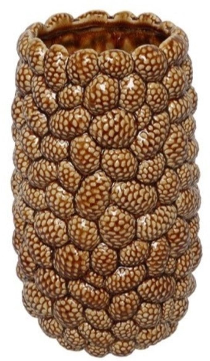 Countryfield Vaas Dennenappel - Bruin - 19 x 34 cm