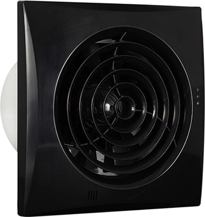 Badkamer-/ toiletventilator Silencio 125 TH zwart