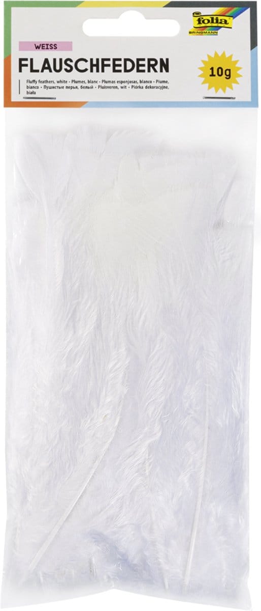 Pluizige veren, 100 g, pastelkleuren