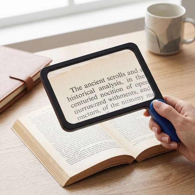 LED Pagina Vergrootglas 5X 48 LED's 3 Kleur Lichtstanden Boek Vergrootglas met Opvouwbaar Handvat voor Lezen
