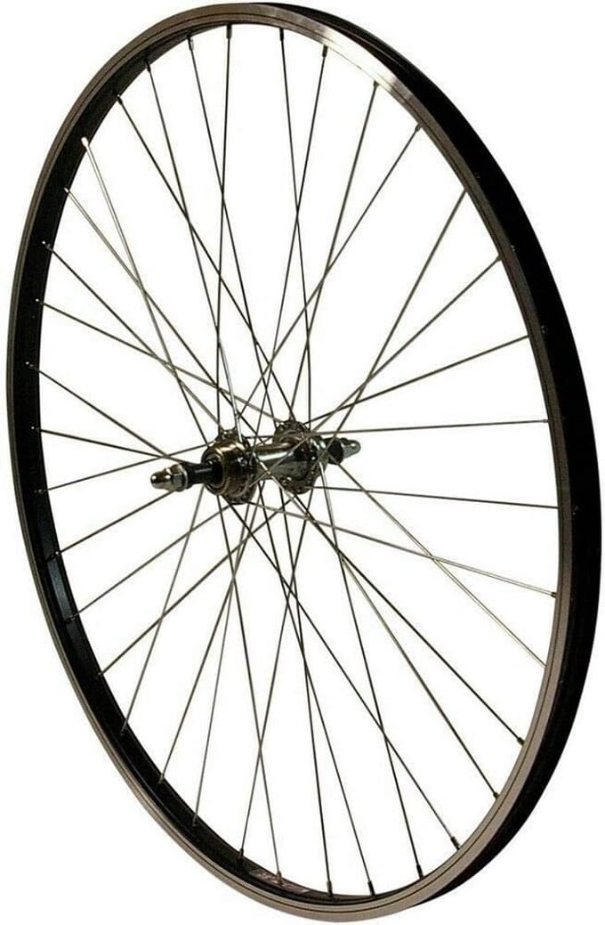 24 Inch Achterwiel voor Loopfiets - Zwarte Velg voor 5-7-Traps Kransen
