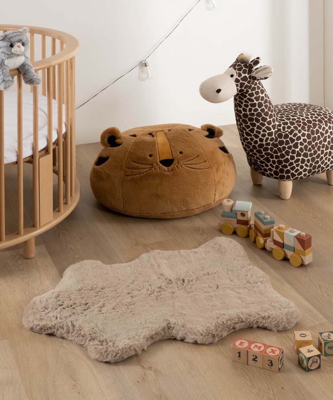 Kindervloerkleed schaap - Fluffy taupe 55x80