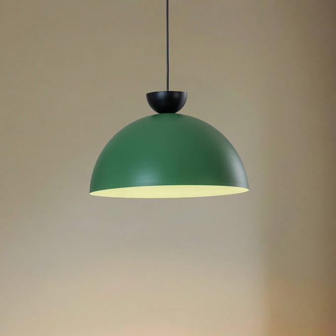 EMIBIG LIGHTING Hanglamp Lunaro, groen, Ø 40 cm, metaal