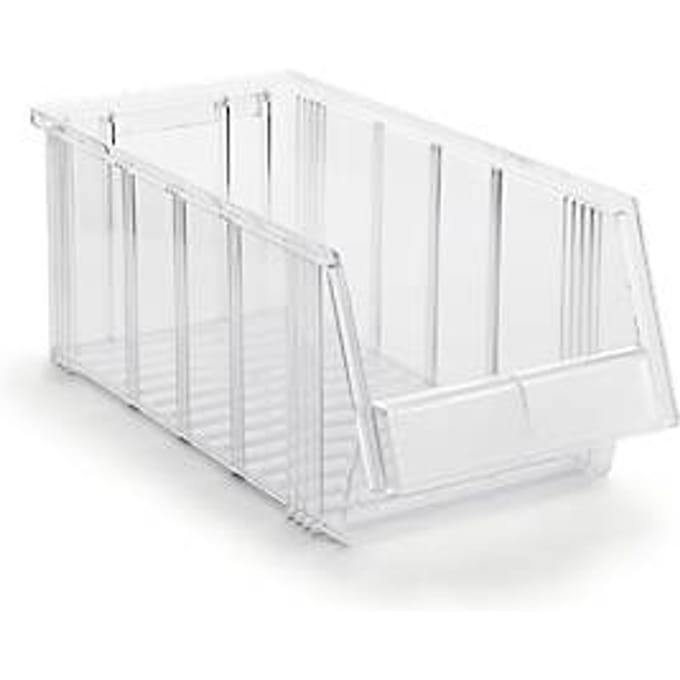 Magazijnlade serie 1940 Treston - polystyreen - L 400 x B 186 x H 156 mm - 7,2 l - transparant