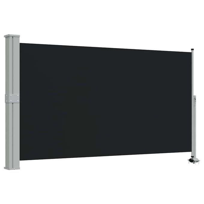 vidaXL - Tuinscherm - uittrekbaar - 140x300 - cm - zwart