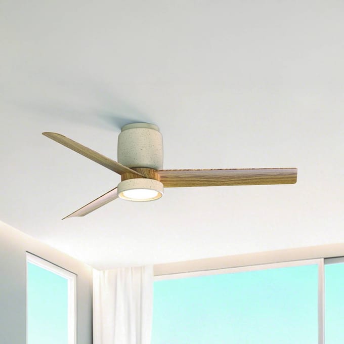 Mantra Iluminación LED plafondventilator Ceramica M, wit, DC, stil, CCT