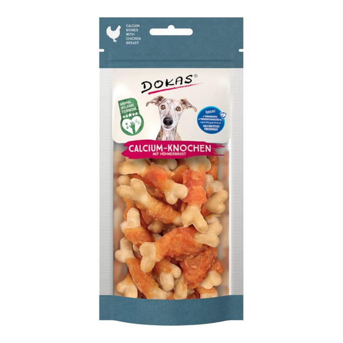 75g Dokas calcium botten met kipfilet hondensnacks
