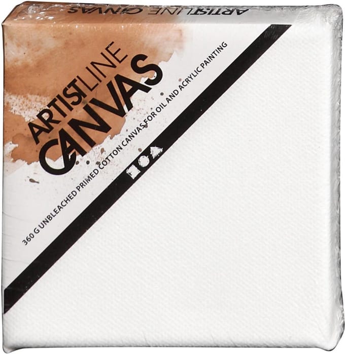 Creativ Company Artistline Canvas Wit 10x10cm