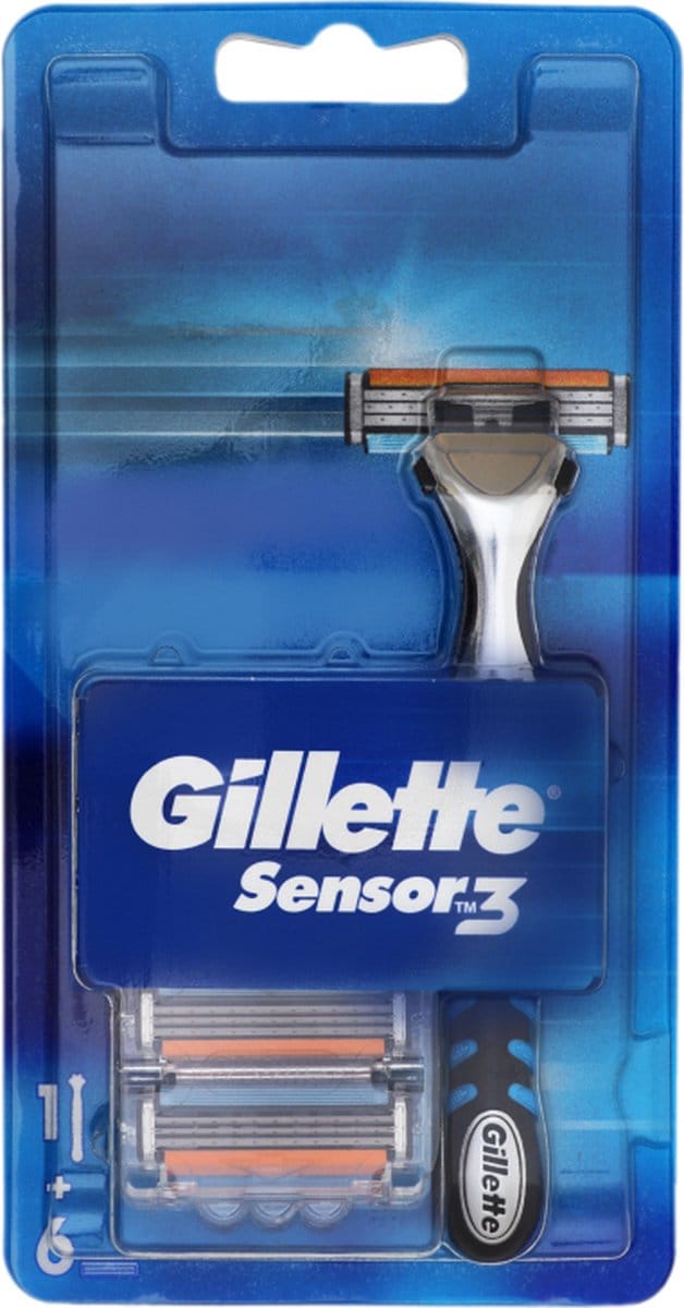 Gillette Sensor 3 - 1x Houder - +6 scheermesjes