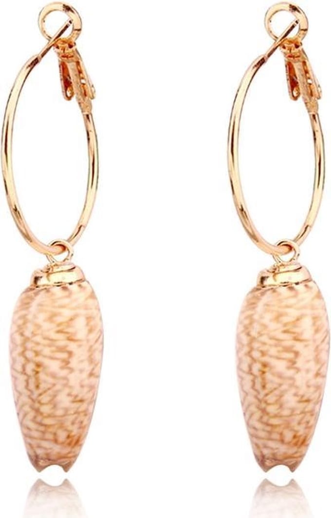 LGT Jewels Damesoorbellen met Gestrekte Schelp