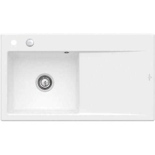 Villeroy & Boch Subway Style 50 sink basin left incl. drain set with excenter operation 335202RWHL1