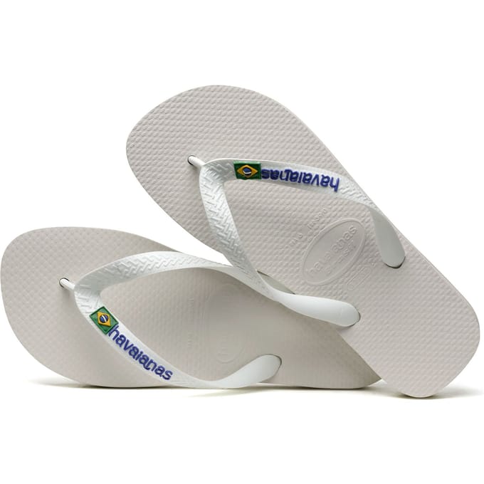 Havaianas Brasil logo Slippers - Wit