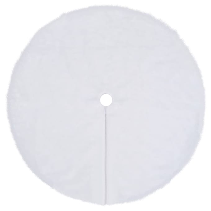 vidaXL - Kerstboomrok - Wit - 122 - cm - Imitatiebont