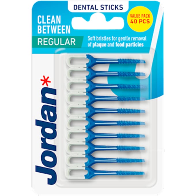 Jordan - Clean Between Sticks - Tandenstokers - Regular - 40 Stokers