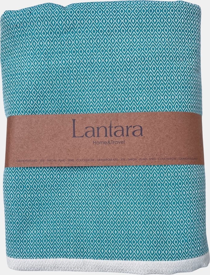 Lantara Grand Foulard - Diamant - Teal - 190x280cm