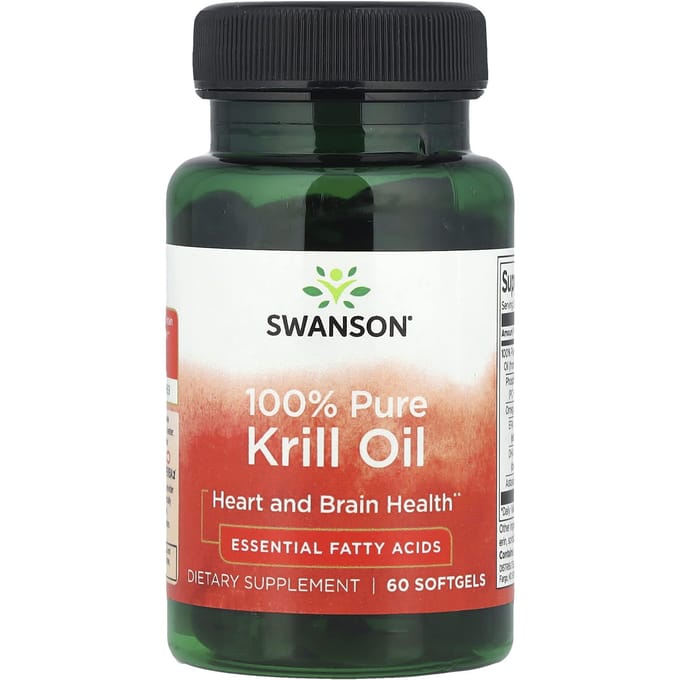100% Pure Krillolie, 60 Softgels