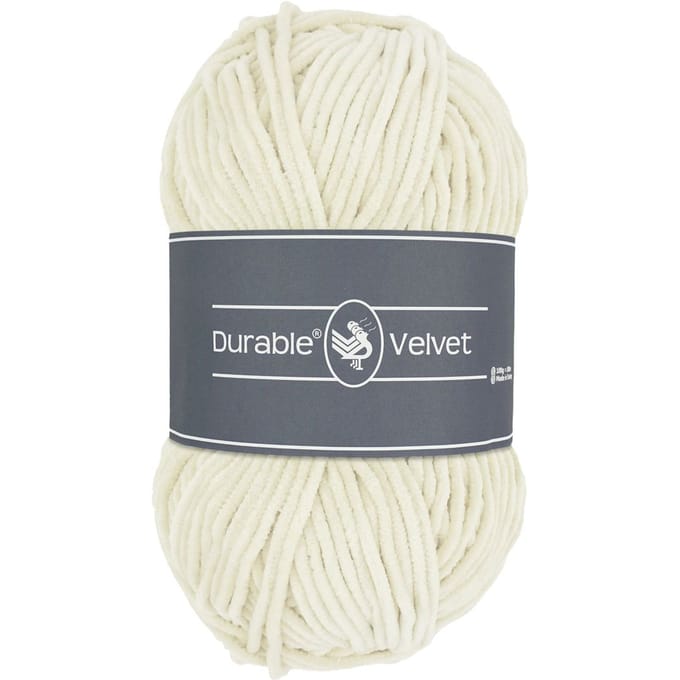 Durable Velvet - 326 ivory - Chenille Garen