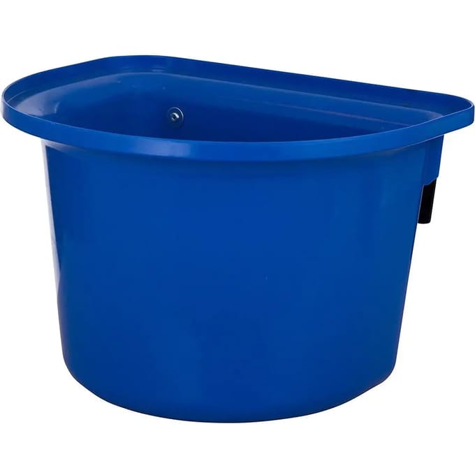 Plastic paardenvoerbak met haken Stubbs