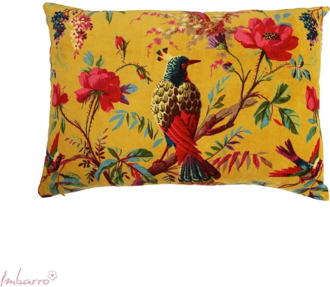 Imbarro - Kussen - Sierkussen - Paradise - Large - Yellow 40 x 60 cm