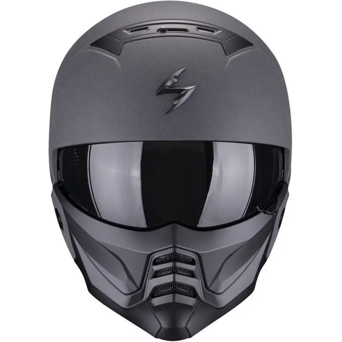 Motorhelm jet Scorpion Exo-Combat II Graphite ECE 22-06