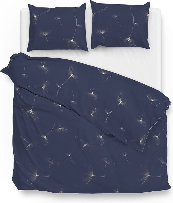 Zo! Home Wertz Dekbedovertrek - Lits-jumeaux - 240x200/220 cm - Blue