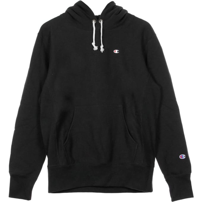 Herenhoodie met omgekeerd geweven logo