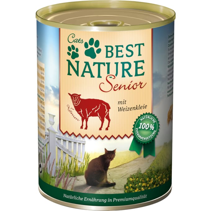 6x 400g Best Nature Kat Senior lam natvoer voor katten