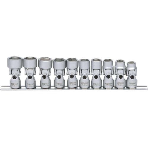 KS TOOLS 3/8" Zeskant-Steeksleutelset met Cardangewricht 10-delig 10-19 mm - 917.3940