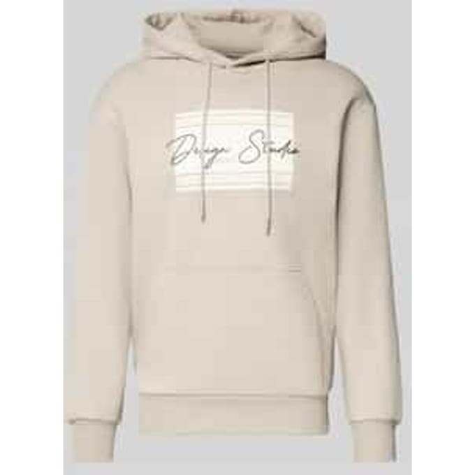 Regular fit hoodie van katoenmix