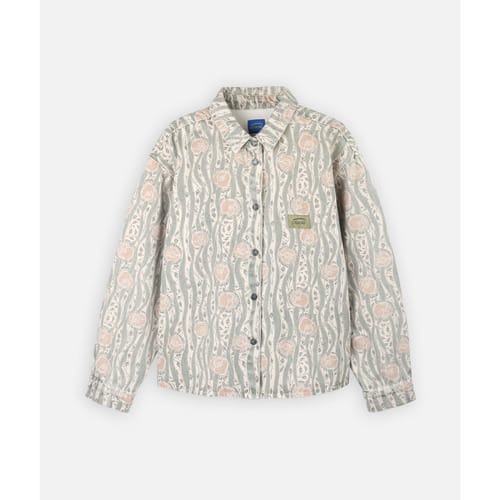 Overhemd Oxbow Twill overhemd van AOP GENTIANA