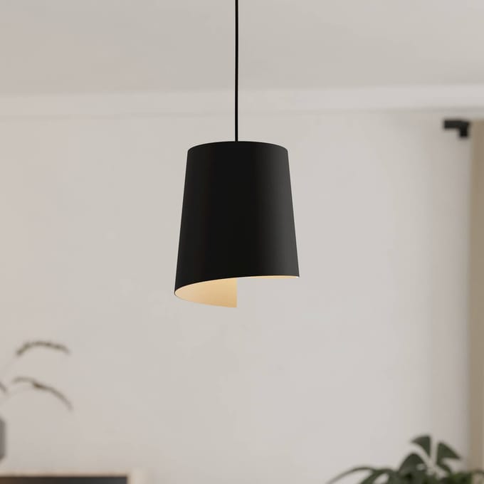 EGLO Hanglamp Bolivia zwart/zandkleur, 1-lamp