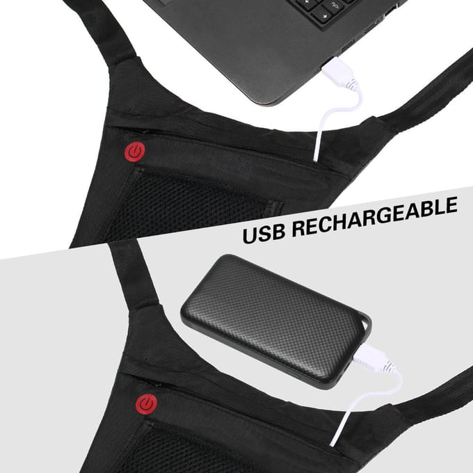 Knipperlicht Draadloze Afstandsbediening voor Reflecterend Vest Rugzak voor Fietsen Hardlopen Wandelen Joggen grijs