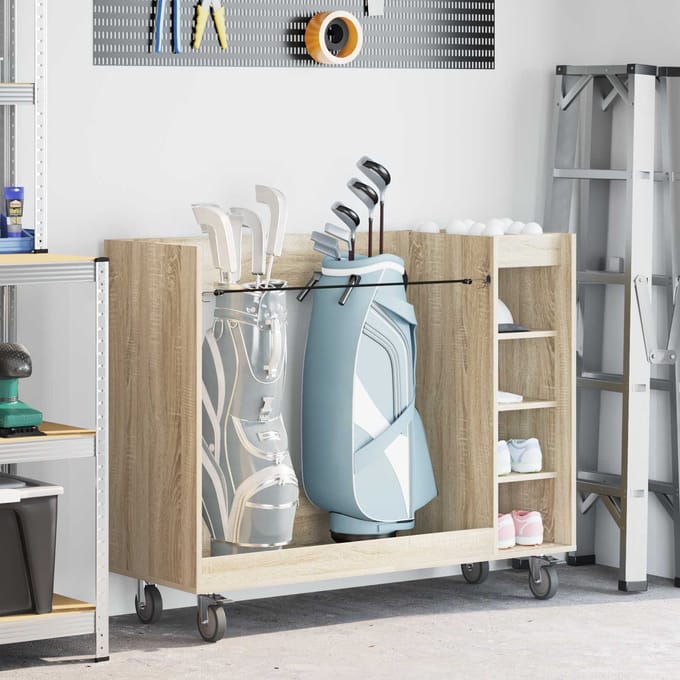 vidaXL Golfkast Sonoma Eiken 120 x 45 x 98 cm Engineered Wood