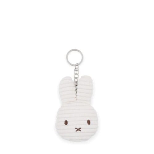 Nijntje sleutelhanger plat eco corduroy, 10 cm, off white