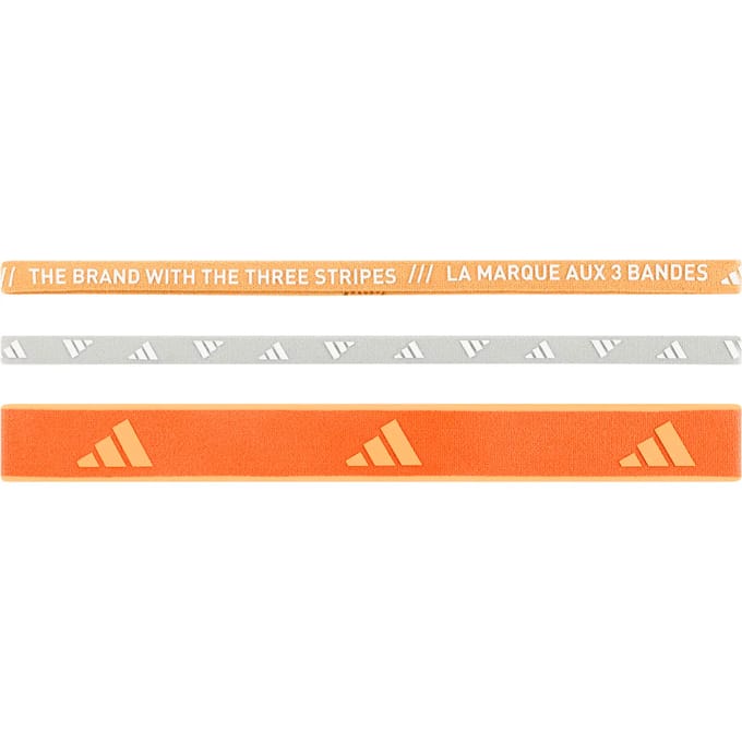 Adidas Multiple Width Training Hoofdband 3 Eenheden Oranje 58 cm