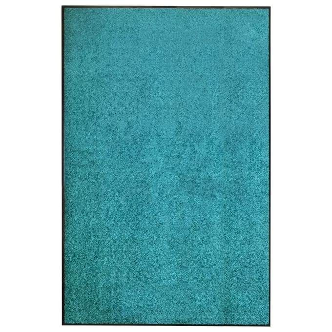 vidaXL - Deurmat - wasbaar - 120x180 - cm - cyaan