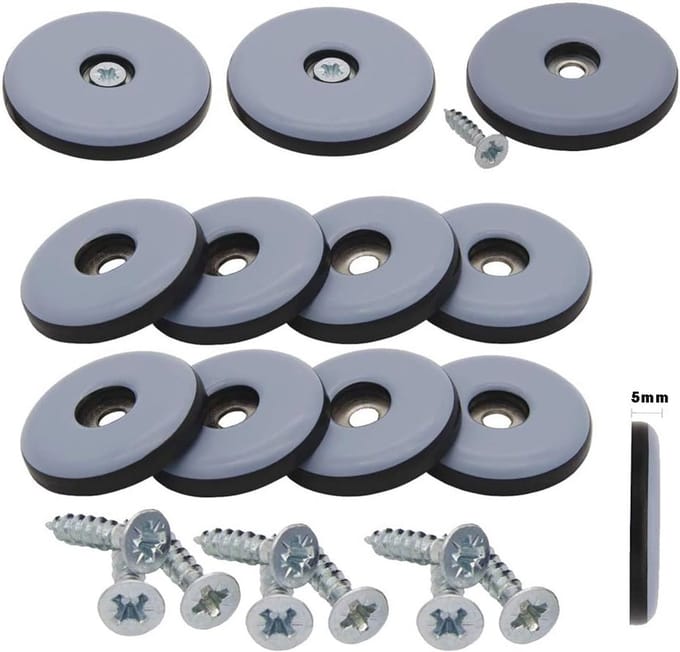 Meubelglijders Ø 25 mm - Vloerbescherming met PTFE-coating