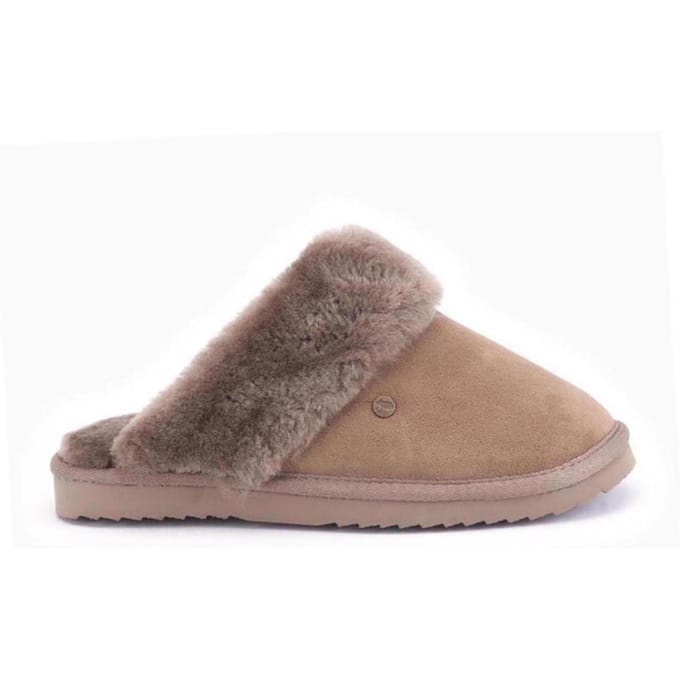 Warmbat Flurry Suede Dames Sloffen - Bruin