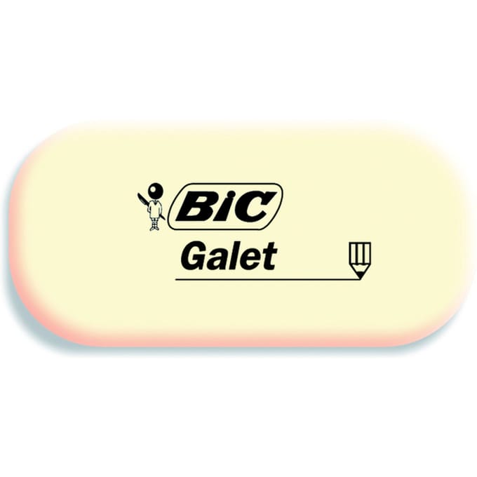 Gum Bic Galet pvc vrij zacht potlood wit