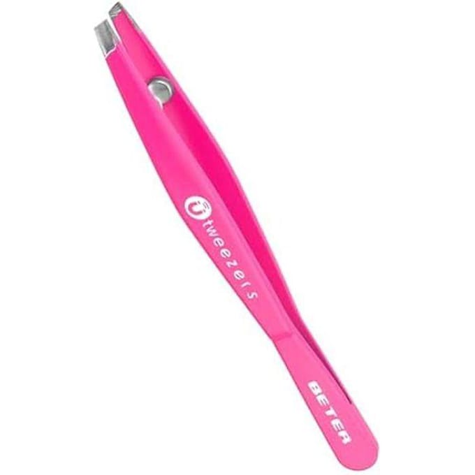 Pinza Depilar Magnética Punta Recta #fucsia